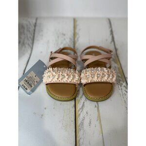Cat & Jack pearl sandals NWT size 8